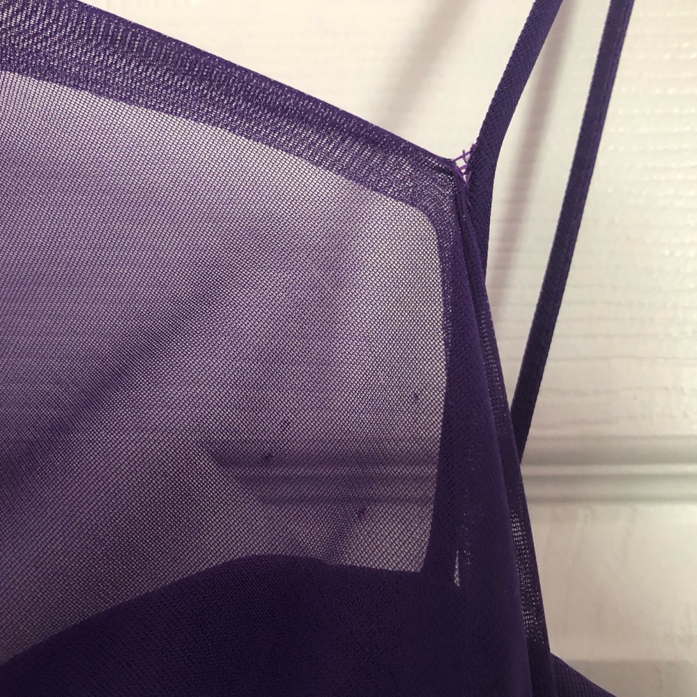 Purple One Shoulder Dress Laura Petites - Picture 3 of 6